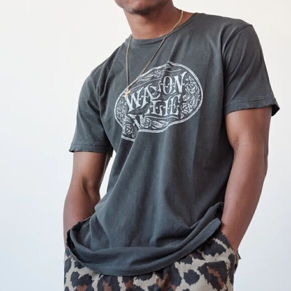 NWOT Midnight Rider Waylon & Willie Buckle Unisex Band Tee Size Extra Small - Picture 3 of 14